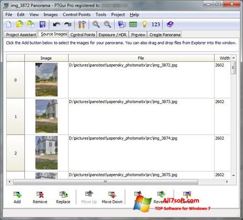 Captură de ecran PTGui pentru Windows 7