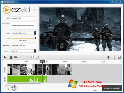 Captură de ecran Ezvid pentru Windows 7