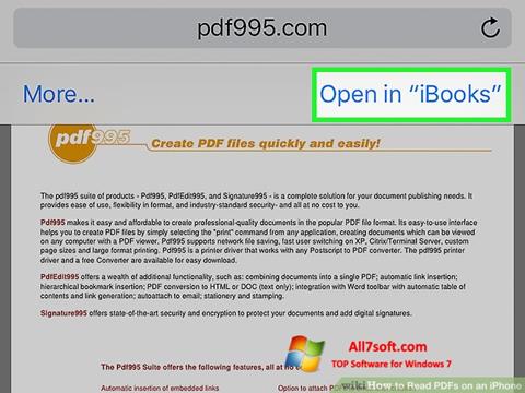 Captură de ecran Pdf995 pentru Windows 7