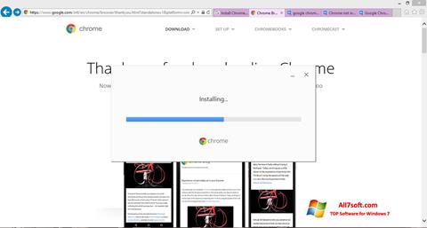 Captură de ecran Google Chrome Offline Installer pentru Windows 7