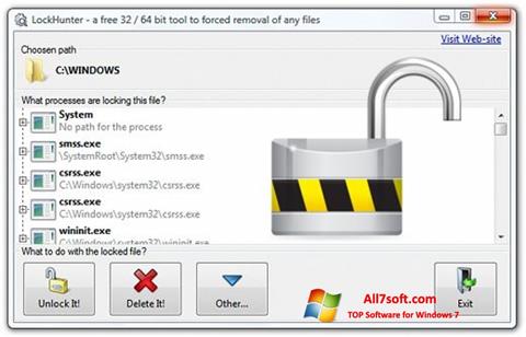 Captură de ecran LockHunter pentru Windows 7