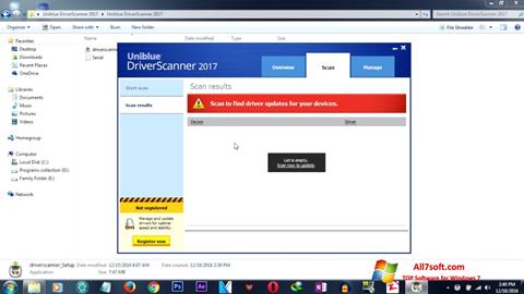 Captură de ecran DriverScanner pentru Windows 7