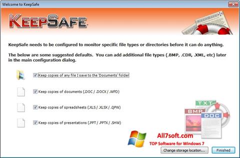 Captură de ecran KeepSafe pentru Windows 7