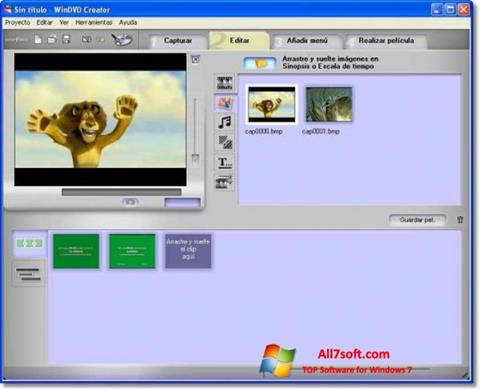 Captură de ecran WinDVD Creator pentru Windows 7