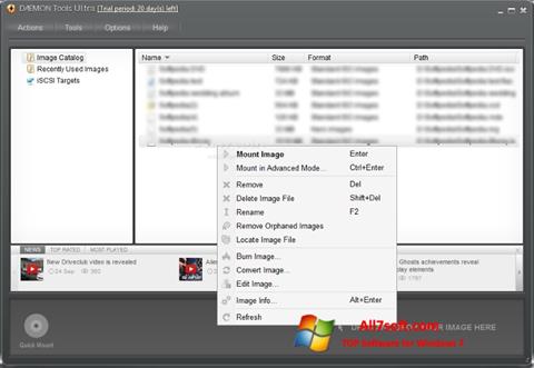 Captură de ecran DAEMON Tools Ultra pentru Windows 7