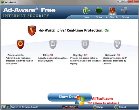 Captură de ecran Ad-Aware pentru Windows 7