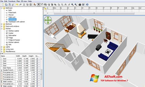 Captură de ecran FloorPlan 3D pentru Windows 7