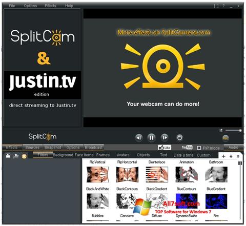 Captură de ecran SplitCam pentru Windows 7