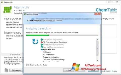 Captură de ecran Registry Life pentru Windows 7