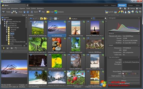 Captură de ecran Zoner Photo Studio pentru Windows 7