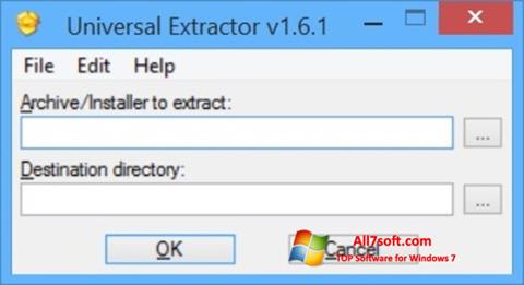 Captură de ecran Universal Extractor pentru Windows 7