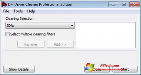 Captură de ecran Driver Cleaner pentru Windows 7