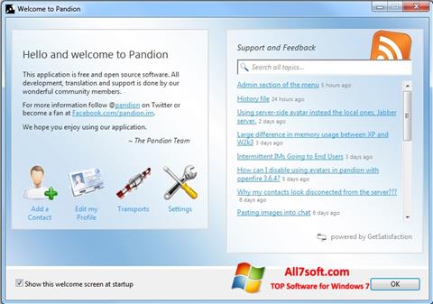 Captură de ecran Pandion pentru Windows 7