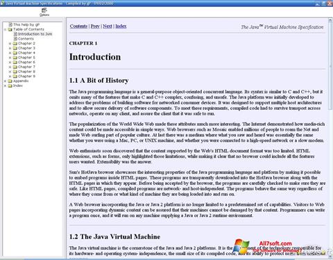 Captură de ecran Java Virtual Machine pentru Windows 7