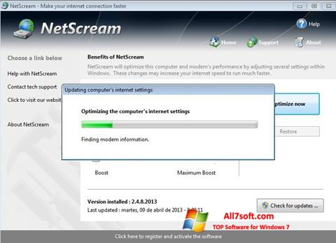 Captură de ecran NetScream pentru Windows 7