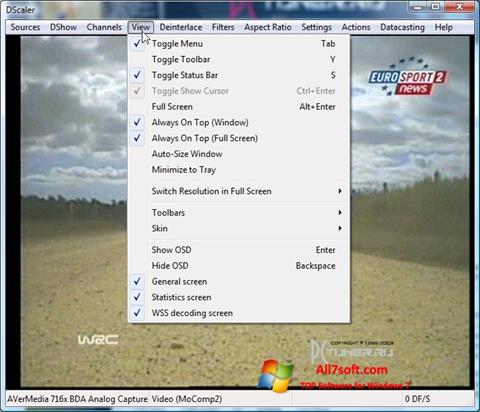 Captură de ecran DScaler pentru Windows 7
