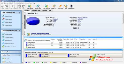 Captură de ecran Paragon Hard Disk Manager pentru Windows 7