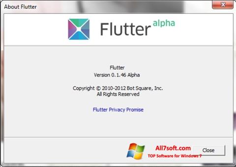 Captură de ecran Flutter pentru Windows 7