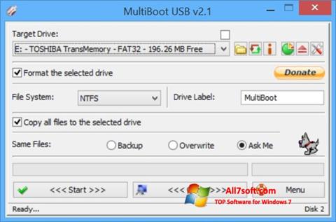 Captură de ecran Multi Boot USB pentru Windows 7