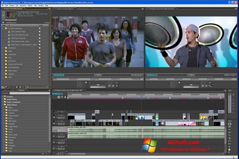 Captură de ecran Adobe Premiere Pro pentru Windows 7