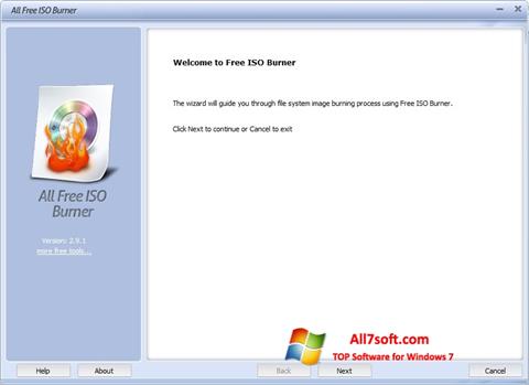 Captură de ecran ISO Burner pentru Windows 7
