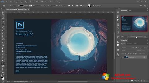 Captură de ecran Adobe Photoshop pentru Windows 7