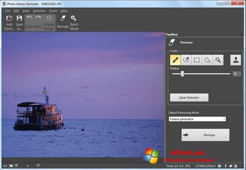 Captură de ecran Photo Stamp Remover pentru Windows 7