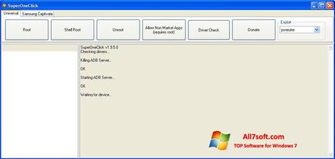 Captură de ecran SuperOneClick pentru Windows 7