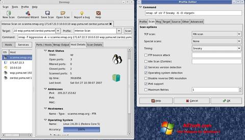Captură de ecran Nmap pentru Windows 7