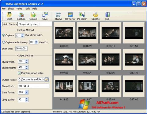 Captură de ecran SnapShot pentru Windows 7