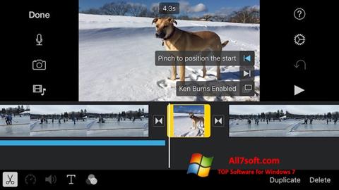 Captură de ecran iMovie pentru Windows 7