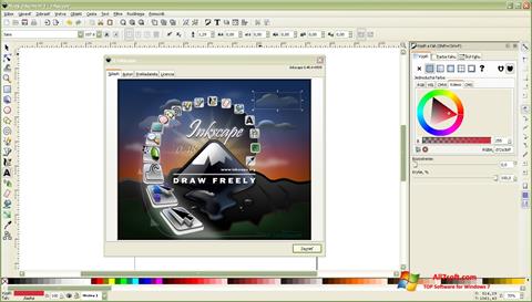 Captură de ecran Inkscape pentru Windows 7
