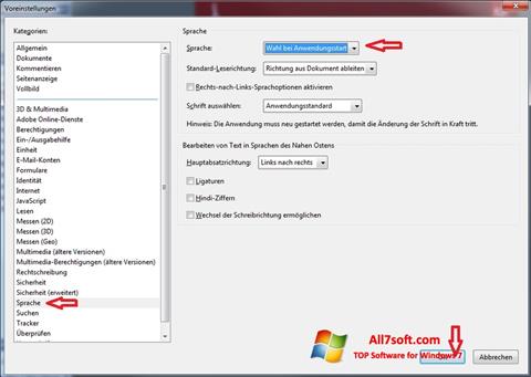 Captură de ecran Adobe Reader pentru Windows 7