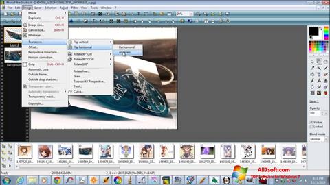 Captură de ecran PhotoFiltre Studio X pentru Windows 7