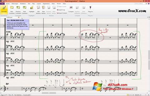 Captură de ecran Sibelius pentru Windows 7