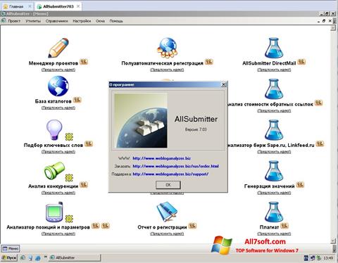 Captură de ecran AllSubmitter pentru Windows 7