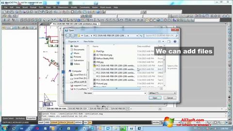 Captură de ecran nanoCAD pentru Windows 7