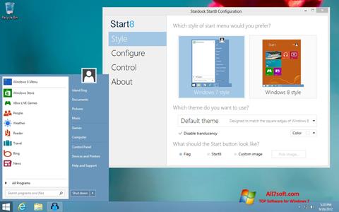 Captură de ecran Start8 pentru Windows 7