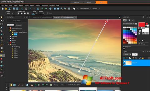 Captură de ecran PaintShop Pro pentru Windows 7