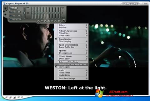 Captură de ecran Crystal Player pentru Windows 7