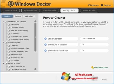 Captură de ecran Windows Doctor pentru Windows 7