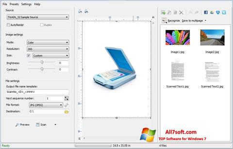 Captură de ecran WinScan2PDF pentru Windows 7