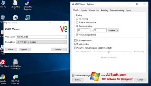 Captură de ecran VNC pentru Windows 7