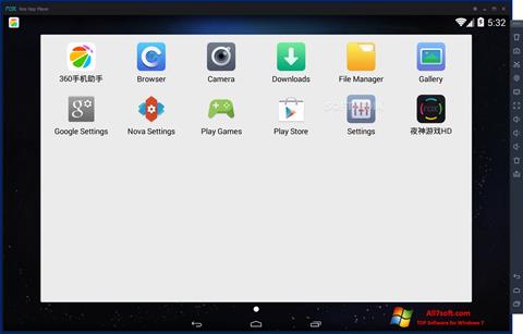 Captură de ecran Nox App Player pentru Windows 7