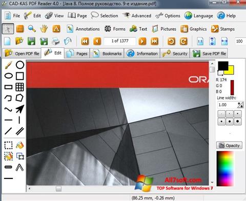 Captură de ecran PDF Reader pentru Windows 7