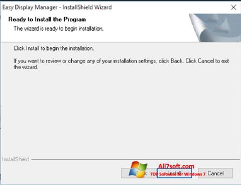 Captură de ecran Easy Display Manager pentru Windows 7