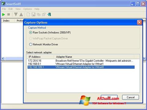 Captură de ecran SmartSniff pentru Windows 7
