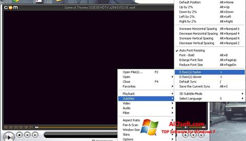 Captură de ecran GOM Player pentru Windows 7