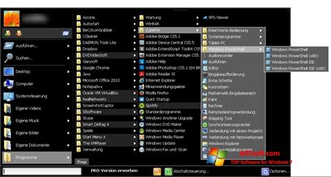 Captură de ecran Start Menu X pentru Windows 7