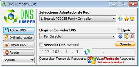 Captură de ecran DNS Jumper pentru Windows 7